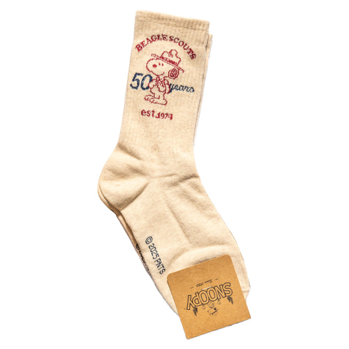 Beagle Scout 50 Years Ivory Socks