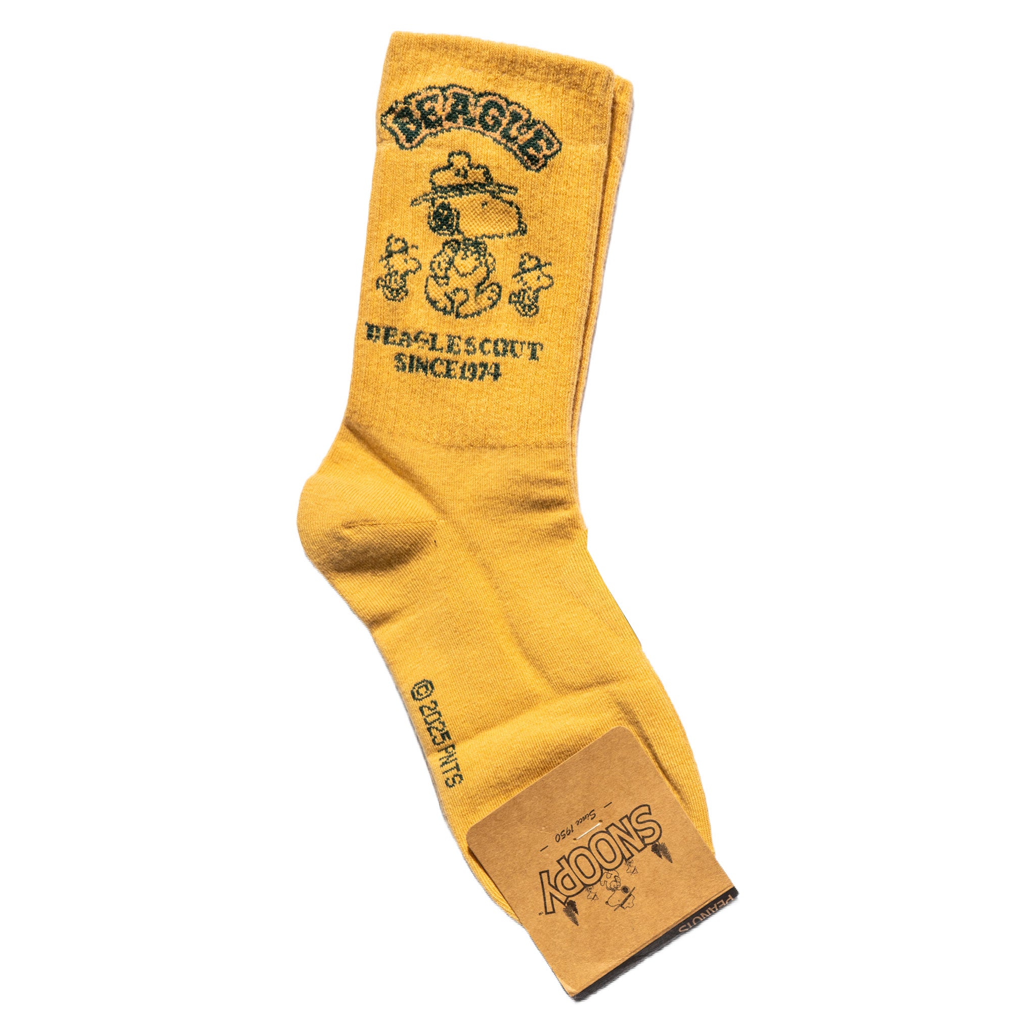 Beagle Scout Mustard Socks