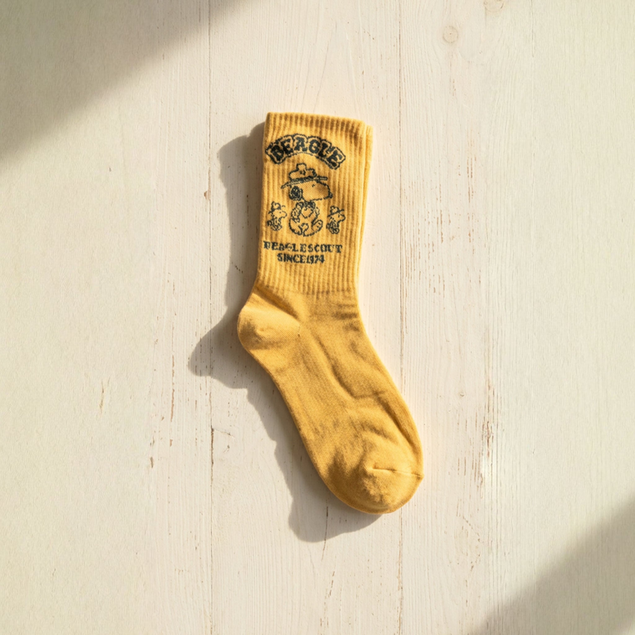 Beagle Scout Mustard Socks