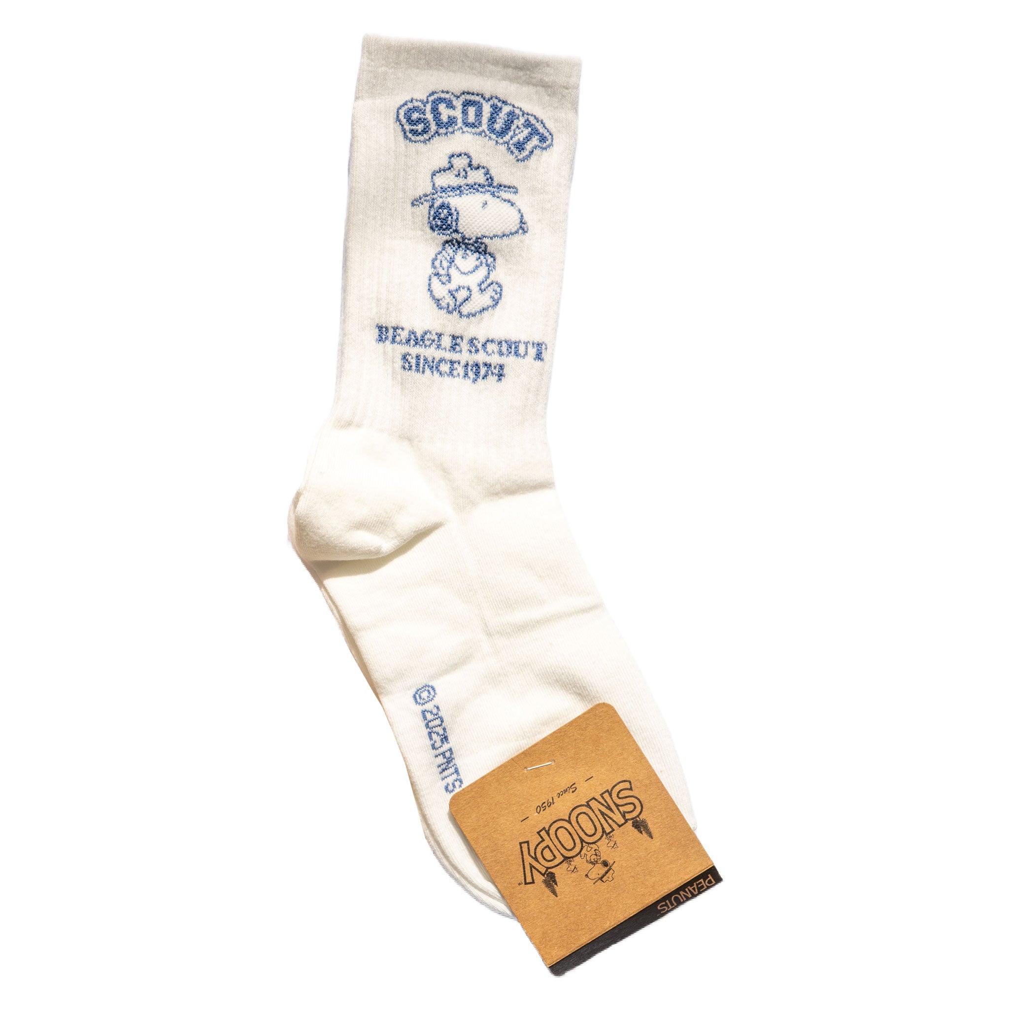 Snoopy Scout White Socks